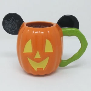 RARA Taza de Doble Cara de Mickey Parques Disney ATERRADORA/TONTERÍA Calabaza Halloween - Imagen 1 de 6