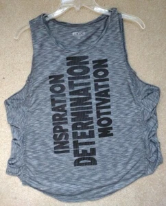 Ever Tank Top Motivational Quote Grau Damen Größe | M - Bild 1 von 5