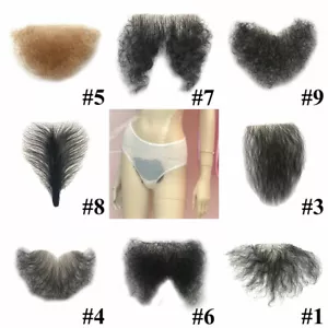 🔥Fake Pubic Hair One Piece Private Use Silicone Doll Wig High Temperature Wire - Picture 1 of 19