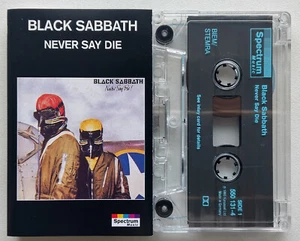 BLACK SABBATH - NEVER SAY DIE (SPECTRUM 5501314) 1993 EUROPE CASSETTE REISSUE - Picture 1 of 4