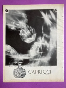 Publicité Nina Ricci Capricci 1966 parfum vintage rétro ancienne déco 60s Paris - Picture 1 of 3