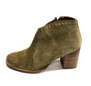 Frye Womens Nora Stud Zip Short Boot Brown Size 8 M - Picture 1 of 5