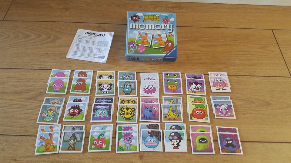 Moshi Monsters Memory Game Ravensburger COMPLETE - Image 1 of 1