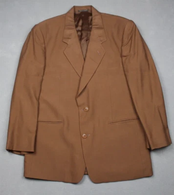 Jaqueta Krizia Uomo Masculina Grande Marrom Casaco Esportivo Blazer Itália - Imagem 1 de 4