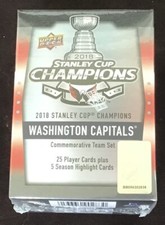 2018 Upper Deck Stanley Cup Champions Washington Capitals Team Set SEALED NIB