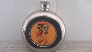 Lucy Lu Cowgirl Flachmann 5oz rund Edelstahl Schraubverschluss Hüfttasche gebraucht - Bild 1 von 8
