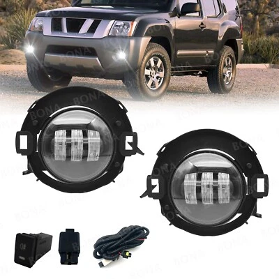 Pair For 2005-2015 Nissan Xterra 2010-2019 Nissan Frontier LED Fog Lights Lamps - Image 1 of 4