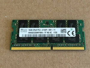 SK Hynix 16GB DDR4 2133 SO-DIMM Laptop Ram Memory (HMA82GS6MFR8N-TF) Tested! - Picture 1 of 2