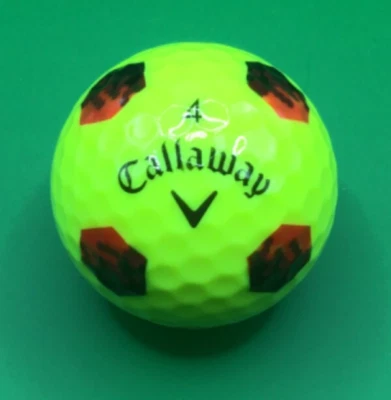 Pelota de golf Callaway cromada suave Truvis TruTrack roja y negra Foto 1 de 2