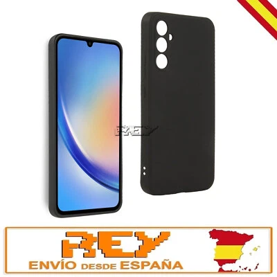 REY Funda Silicona Negra para SAMSUNG GALAXY A34 5G TPU Flexible s1895