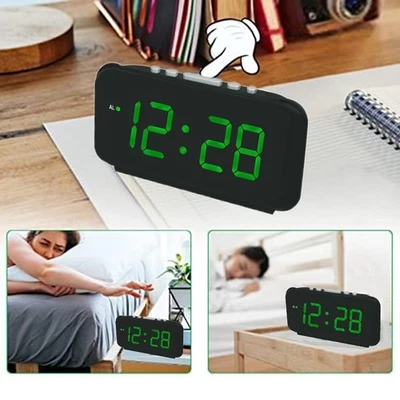 LED Digitaluhr mit verstellbarem Wecker und modernem Design für jedes Interieur - Bild 1 von 4