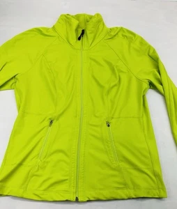 TANGERINE~Jacket Women's XL Green Stretch Activewear Full Zip - Picture 1 of 10