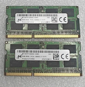 16GB(2X8)DDR3  MT16KTF1G64HZ-1G6N1 8GB PC3L 12800S Laptop/Small Desktop (RAM) - Picture 1 of 1