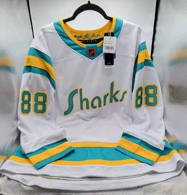 Camiseta deportiva Brent Burns #88 San Jose Sharks NHL Adidas retro inversa 2.0 talla 52 nueva con etiquetas Foto 1 de 4