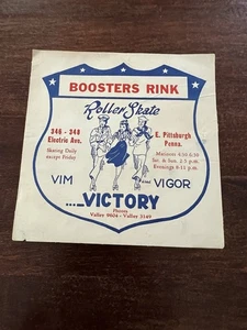 Boosters Roller Skating Rink Sticker E. Pittsburgh, PA. Vintage Decal Label - Picture 1 of 2