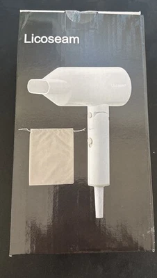 Licoseam 1600W Portable Hair Dryer,compact foldable travel gym blow dryer,White - Image 1 of 4