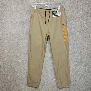 Hurley Youth Performance Jogger Size 18/20 Tan Khaki Stretch Pacer Twill $40 NEW - Picture 1 of 12