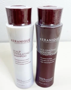 Keranique Scalp Stimulating Shampoo and Volumizing Keratin Conditioner New - Picture 1 of 4