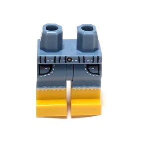 Lego - Minifigur Beine - blaue Jeansshorts, zerrissen, Taschen - Bild 1 von 1