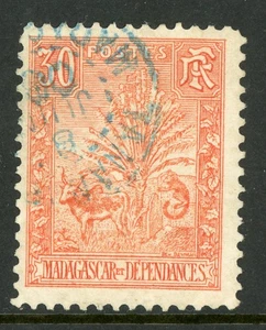 Französische Kolonien 1903 Madagaskar 30¢ hellrot Scott #71 VFU I223 - Bild 1 von 6