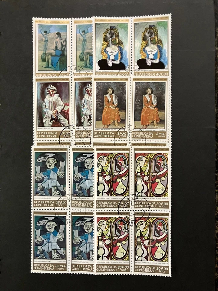 Guinea Bissau 1981 - Pablo Picasso paintings stamps set block four CTO - image 1 of 1