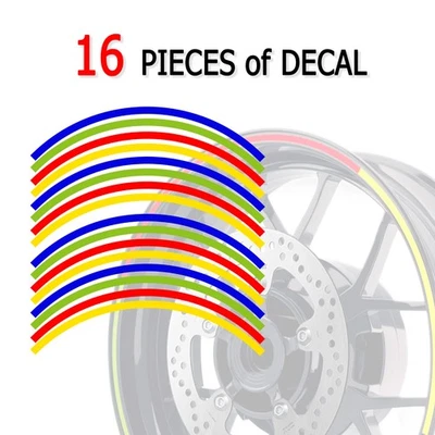 Pegatinas de llanta de borde 17 pulgadas Y01B rojo amarillo para Triumph TT 600 00-03 02 01 Foto 1 de 4