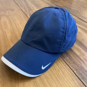 Nike Golf Adult Unisex Dri-Fit Swoosh Blue Breathable Lightweight Hat - Picture 1 of 9