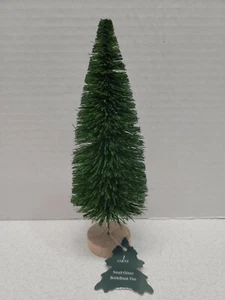 Bottle Brush Tree Green Sisal 7" Tall Mini Christmas Holiday Display - Picture 1 of 5