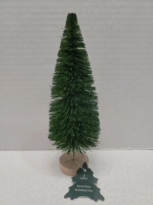 Bottle Brush Tree Green Sisal 7" Tall Mini Christmas Holiday Display - Image 1 of 4