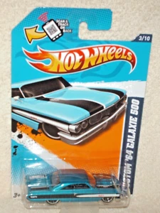 Hot Wheels 2012 Muscle Mania-Ford Custom '64 Ford Galaxie 500 blue,ex. card - Picture 1 of 2