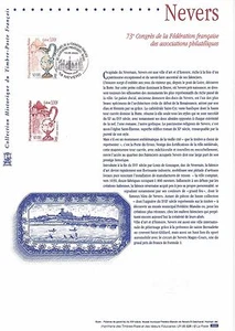 Document Philatélique 1er Jour : 28 2000 - Nevers Congrès Philatéliques  - Foto 1 di 1