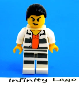 LEGO Crook Minifigure City Prisoner Jail Police Station Police Accessory 853570 - Picture 1 of 2