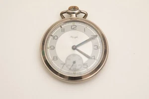 Reloj Kienzel De Bolsillo Mecánico 1930/40 Metal Cromo 5Cm - Bild 1 von 2