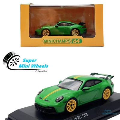 Minichamps x Tarmac Works 1:64 Porsche 911 GT3 Python Green - Image 1 of 4
