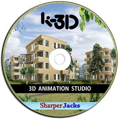NEW & Fast Ship! K-3D Modeling and Animation Studio Software - Windows Disc - Image 1 of 4