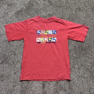 fubu joven niño grande manga corta rojo camiseta cuello redondo Foto 1 de 4