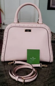 KATE SPADE PINK LEATHER CROSSBODY HANDBAG PURSE - Picture 1 of 16