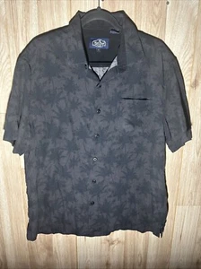 Nat Nast Luxus Originals Seidenmischung Palmen Herren Hawaii Hemd Gr. L schwarz - Bild 1 von 7