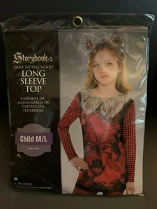 New Storybook Dark Riding Hood Long Sleeve Top Child - Picture 1 of 3