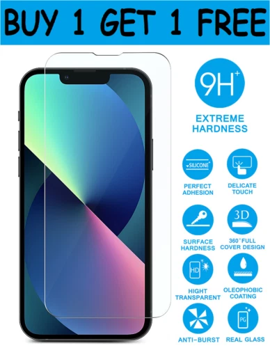  Twin Genuine Gorilla Tempered Glass Screen Protector Apple iPhone 12,pro ,MAX  - Image 1 of 1