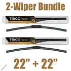 2-Wipers: 22" + 22" Trico Force All-Season Beam Wiper Blades---25-220 X2