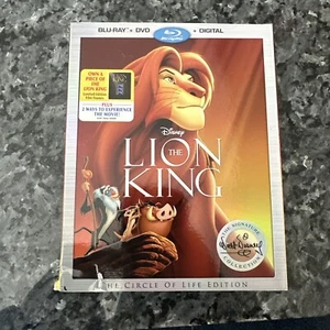 The Lion King Blu-ray + DVD + Digital Signature Collection NEW SEALED Slipcover - Picture 1 of 4