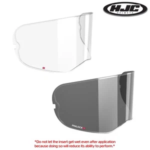 HJC V10 HJ-41 Motorcycle Helmet Visor Pinlock Anti-Fog Insert Clear Dark - Picture 1 of 4