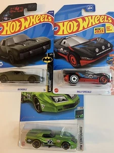 Hot Wheels Garage BATMOBILE , RALLY SPECIALE, CORVETTE Toy New - Picture 1 of 4