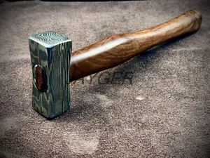 Martillos de acero Damasco hechos a mano | mango de madera | tratado térmicamente | Jayger - Imagen 1 de 6