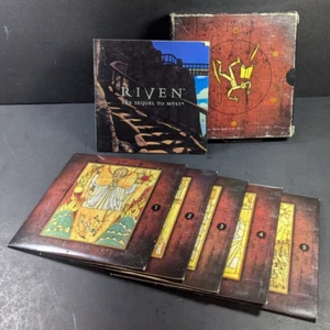 Riven The Sequel To Myst 1997 Vintage Computer Game 5 Disc w/ Manual PC CD-ROM - Picture 1 of 11