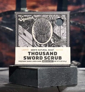Barra de jabón natural limitada Dr Squatch Thousand Sword Game of Thrones 5 oz - Imagen 1 de 2