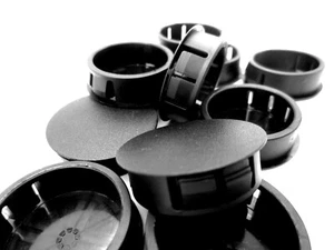 Hole Cap Plug Snap-In, Fits 1.5" Round Hole, 1/8" Thick Panel Material - Picture 1 of 12