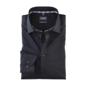 Olymp Luxor Modern Fit camicia da lavoro uomo nera 129064 68 - Foto 1 di 4