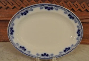 Antique W H Grindley Idris / The Olympic Pattern 9-3/4" Long Oval Platter - Picture 1 of 4